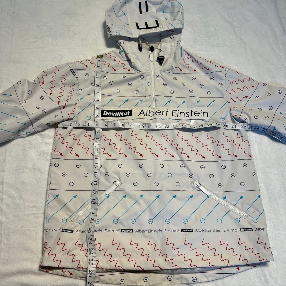 Devilnut Albert Einstein Quarter Zip Windbreaker … - image 8